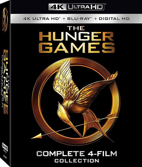 THE HUNGER GAMES: THE COMPLETE 4-FILM COLLECTION 4K BLU-RAY BOX SET (LIONSGATE) Film Collection, Blu Ray Collection, Hunger Games Movies, Movies Box, Blu Ray Movies, The Hunger Games, Movie Collection, Blu Ray Discs, The Hunger