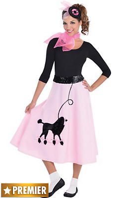 Poodle Skirt Halloween Costume, 1950s Costumes, Sock Hop Costumes, Pink Lady Costume, Poodle Skirt Costume, Poodle Skirt Outfit, Halloween Halloween Costumes, Decades Costumes, 50s Costume