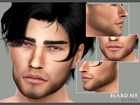 The Sims Resource: Beard N9 by Seleng • Sims 4 Downloads Sims 4 Male Beard, Los Sims 4 Mods, Sims 4 Hair Male, Cc Hair, Men's Facial Hair, Mens Facial Hair Styles, Pelo Sims, The Sims 4 Packs, Sims 4 Cc Makeup