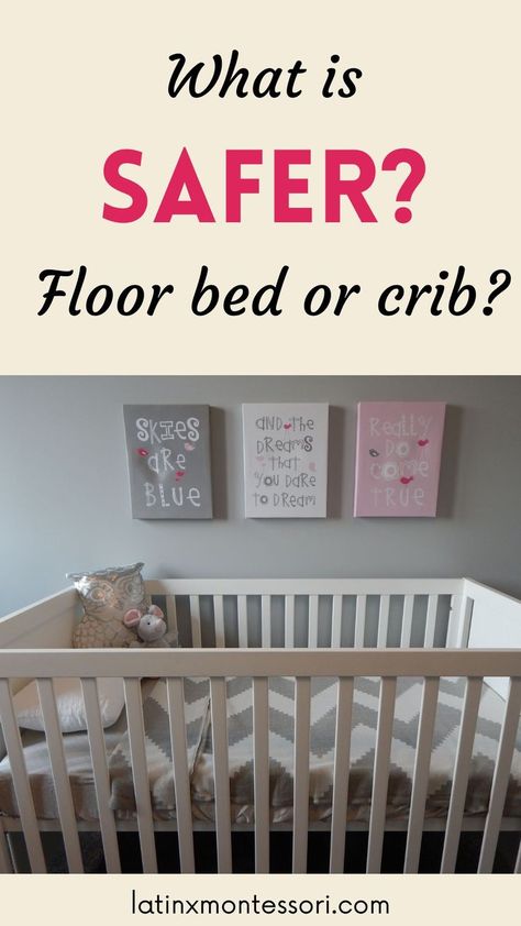 Using a Montessori floor bed for your baby from birth is very different from a crib. Here are some of the realities of using a floor bed from birth. Montessori Floor Bed, Floor Safe, Floor Bed, Montessori, Cribs, Flooring, Bed, Cots