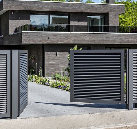 Willkommen bei Nordzaun, Zaunbauer aus Leidenschaft Tor Design, Metal Garden Gates, Background Images Free Download, Security Fence, Duplex House Plans, Main Gate Design, Main Gate, Duplex House, Outdoor Decor Backyard