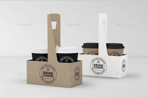 Coffee or Drink Take out Carrier Vol.2 Packaging Mock Up Coffee Delivery Packaging, Coffee Carrier, Candy Box Template, Coffee Delivery, Drink Carrier, Play Your Cards Right, Milk Packaging, Diy Workshop, Buy Coffee