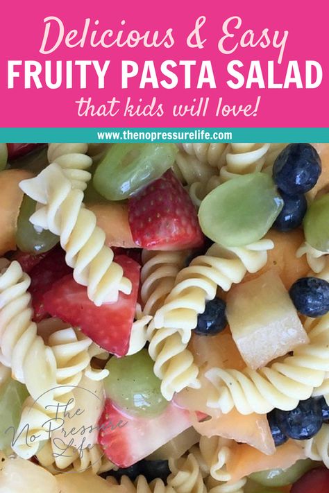 Pasta Fruit Salad Recipes, Fruity Pasta Salad Recipes, Blueberry Pasta Salad, Fruit Pasta Salad Recipes, Pasta Salad With Fruit Recipes, Fruit And Pasta Salad, Fruit Salad With Orzo Pasta, Pasta Salad With Fruit, Pasta Fruit Salad