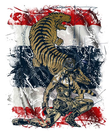 Sport Graphic, Sak Yant Tattoo, Sak Yant, Thai Tattoo, Art Fan, Tiger Art, Martial Art, Illustration Graphic, Graphic Artwork