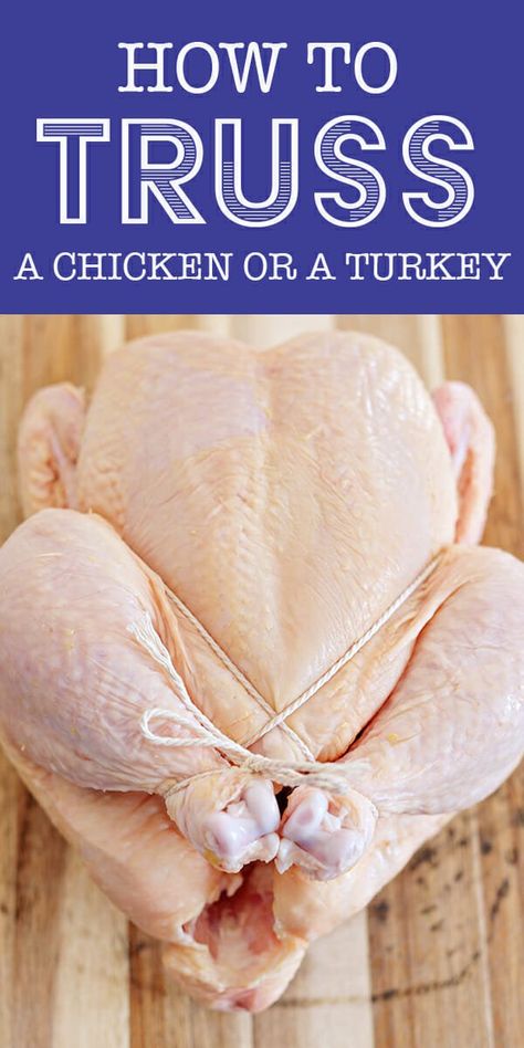 Trussing a chicken—or turkey, or any poultry—is basically a fancy way of tying up your bird prior to roasting. It's not hard to do, and it ensures that all parts of the chicken cook evenly. #roastedchicken #roastedturkey #simplyrecipes #trussing #truss Truss A Chicken, Rotisserie Turkey, Roast Chicken Recipes, Air Fryer Dinner Recipes, Rotisserie Chicken Recipes, Simply Recipes, Oven Recipes, Easy Cooking Recipes, Roast Chicken