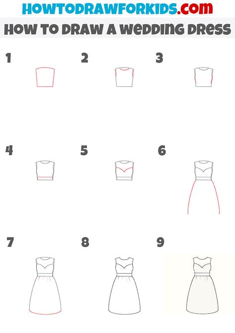 Dress Drawing Sketches Easy Step By Step, Dress Drawing Easy Step By Step, Step By Step Drawing Videos, How To Draw A Dress Step By Step Easy, How To Draw A Dress Easy, How To Draw A Dress Step By Step, How To Draw Clothes Step By Step, How To Draw Dresses, How To Draw A Dress