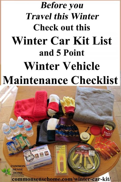 Car Emergency Kit List, Winter Emergency Kit, Winter Car Kit, Winter Emergency Car Kit, Car Safety Kit, Car Survival Kits, Car Emergency Kit, Winter Survival, Winter Driving