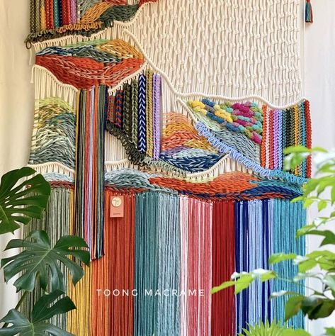 macrame wall hanging, large wall hanging, macrame headboard, boho home decor, woven wall hanging, bohemian decor, living room decor, textile wall hanging, woven tapestry, wall tapestry, abstract tapestry, abstract wall art, extra large wall art Eclectic Spaces, Colorful Macrame, Macrame Headboard, Colorful Bohemian, Large Macrame Wall Hanging, Woven Tapestry, Large Macrame, Bohemian Bedroom, Boho Home Decor