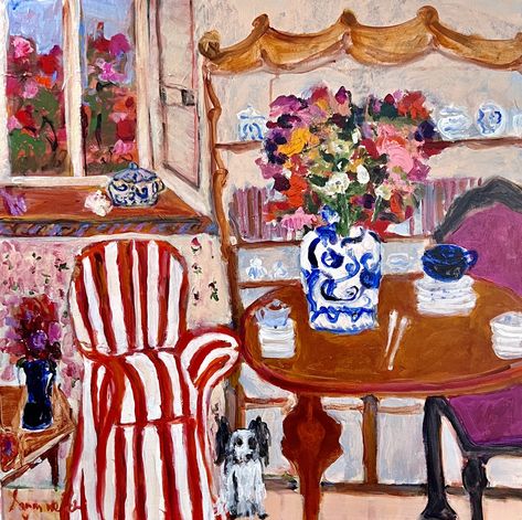 "Somewhere in Provence" by Sandy welch. Paintings for Sale. Bluethumb - Online Art Gallery Provence Interior, Modigliani Paintings, Spanish Home, Lemon Painting, Painting Burlap, Interior Paintings, Artfully Walls, Mughal Paintings, 19th Century Paintings