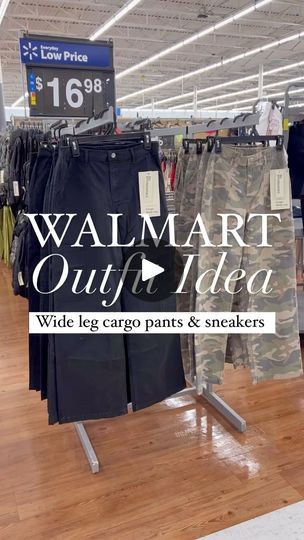 64K views · 4.3K reactions | Comment PANTS for links! ✨ Walmart outfit idea with these wide leg cargo pants which I am absolutely loving! 👏😍

They fit true to size; I’m wearing a juniors medium. Tees are in-store only so I linked a similar one. #walmartfashion 

Follow my shop @budgetbabe on the @shop.LTK app to shop this post and get my exclusive app-only content!

#liketkit #LTKStyleTip #LTKFindsUnder50 #LTKFindsUnder100
@shop.ltk
https://liketk.it/4KHMm

#walmartfinds #walmart #budgetstyle #budgetfashion #affordablestyle #affordablefashion #whoawaitwalmart #walmartgems #walmartfavs #ohheywalmart | Dianna Baros | Giulio Cercato · Everything About You Wide Leg Cargo Pants Outfit, Walmart Outfits, Wide Leg Cargo Pants, Cargo Pants Outfits, Walmart Fashion, Walmart Finds, Cargo Pants Outfit, Everything About You, Budget Fashion