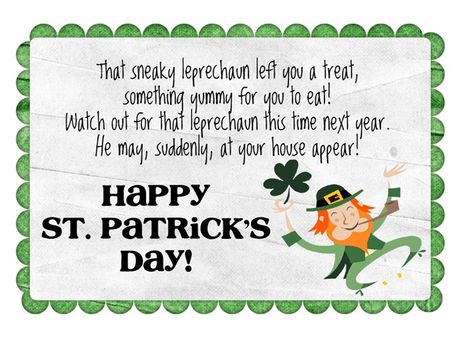 bag labels St Patricks Day Notes From Leprechaun, Note From The Leprechaun, Leprechaun Notes For Classroom, Leprechaun Notes For Kids, Note From Leprechaun, Leprechaun Note, Leprechaun Ideas, The Kitchen Recipes, Leprechaun Tricks