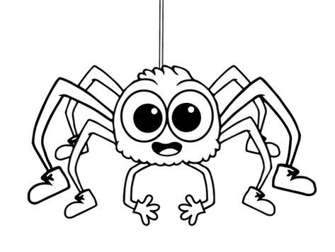 Free Printable Spider Coloring Pages For Kids Spider Coloring Pages, Spider Printable, Lucas The Spider, Spider Cartoon, Spider Clipart, Cartoon Spider, Spider Pictures, Spider Coloring Page, Spider Drawing