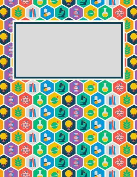 Free printable science binder cover template. Download the cover in JPG or PDF format at http://bindercovers.net/download/science-binder-cover/ Science Binder Cover, Recycle Printable, Science Notebook Cover, School Binder Covers, Binder Cover Templates, Teacher Files, Binder Templates, Binder Covers Printable, School Book Covers