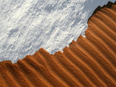 Sand and snow - the wonders of a desert in Egypt. Desert sand meets the edge of , #Aff, #Egypt, #Desert, #sand, #desert, #Sand #ad Desert Snow, Surreal Places, Deserts Of The World, Hot Desert, Poster Design Inspiration, Egypt Travel, Sahara Desert, Cool Landscapes, Stock Photography Free