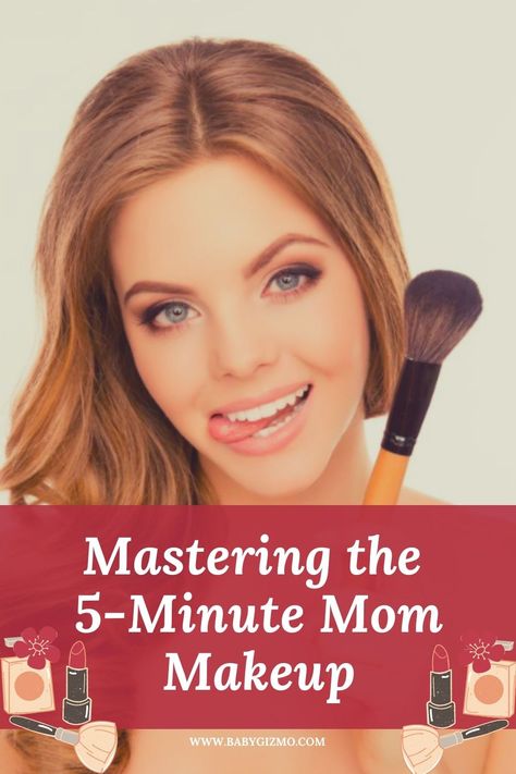 Mom 5-Minute Makeup Plan Mom Makeup Routine, Flawless Makeup Tutorial, Quick Eye Makeup, Mom Makeup, Full Face Of Makeup, 5 Minute Makeup, Trying To Survive, Makeup For Moms, Makeup Hacks