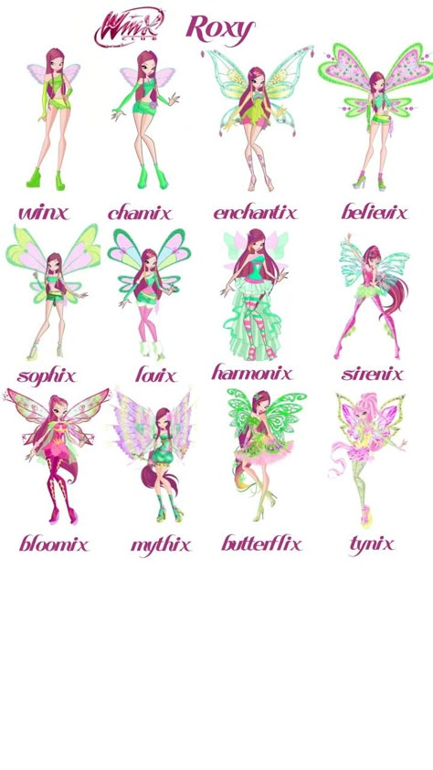 Roxy Winx Club Costume, Bloom Winx Redesign, Enchantix Winx Club, Winx Roxy, Wings Club, Winx Cosplay, Winks Club, Winx Outfits, Winx Club Transformations