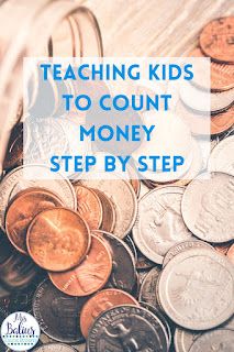 Math Helper, Teaching Money, Money Activities, Teaching Counting, Counting For Kids, Money Math, Money Lessons, Counting Money, Money Skills