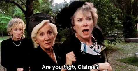 "Are you high, Clairee?"  The 80's... Can you name the movie?  ~D~ Steal Magnolias, Steel Magnolias Quotes, Are You High, Magnolia Movie, Steel Magnolias 1989, Olympia Dukakis, Womens History, Shirley Maclaine, Steel Magnolias