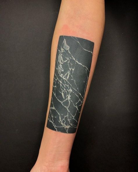 White On Black Tattoo Sleeve, Tattoos With White Ink, Marble Tattoo, White Ink Tattoos, Cover Up Tattoos For Men, Tattoo Fixes, Masculine Tattoos, Black Tattoo Cover Up, Armband Tattoos