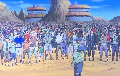 Naruto time travels to after he fought pain if you look at the crowd you can see multiple Adult time line Naruto hidden in the crowd. Foreshadowing? Or Artists having fun? Discuss or create an idea for an Arc where he gets to time travel like the Boruto filler episode! - ThorGift.com - If you like it please buy some from ThorGift.com Filler Episode Ideas, Naruto Time Travel, Naruto Konoha Village Wallpaper, Hidden Rain Village Naruto, Rain Village Naruto, Mist Village Naruto, Time Line, Having Fun, Time Travel