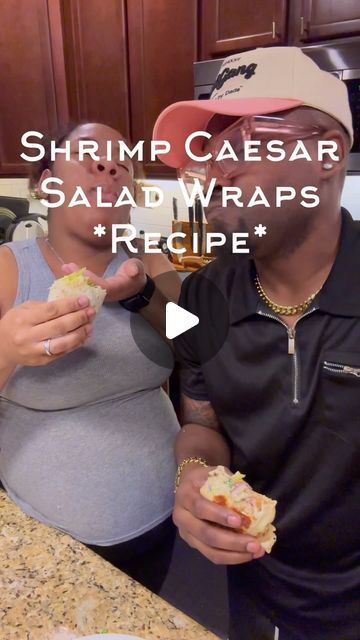 Shrimp Wrap, Shrimp Caesar Salad, Caesar Salad Wrap, Creamy Caesar Dressing, Shrimp Wraps, Salad Wraps, Caesar Dressing, Shrimp Dishes, Light Lunch