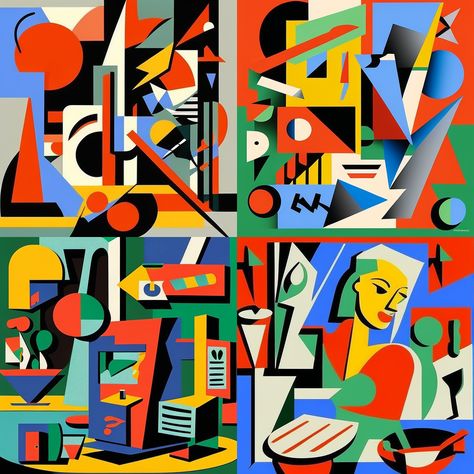 by Stuart Davis --upbeta --v 4 Stuart Davis, Rex Ray, Geometric Nature, Skirt Inspiration, Graph Design, Aesthetic Movement, Digital Print Fabric, Famous Artists, African Art