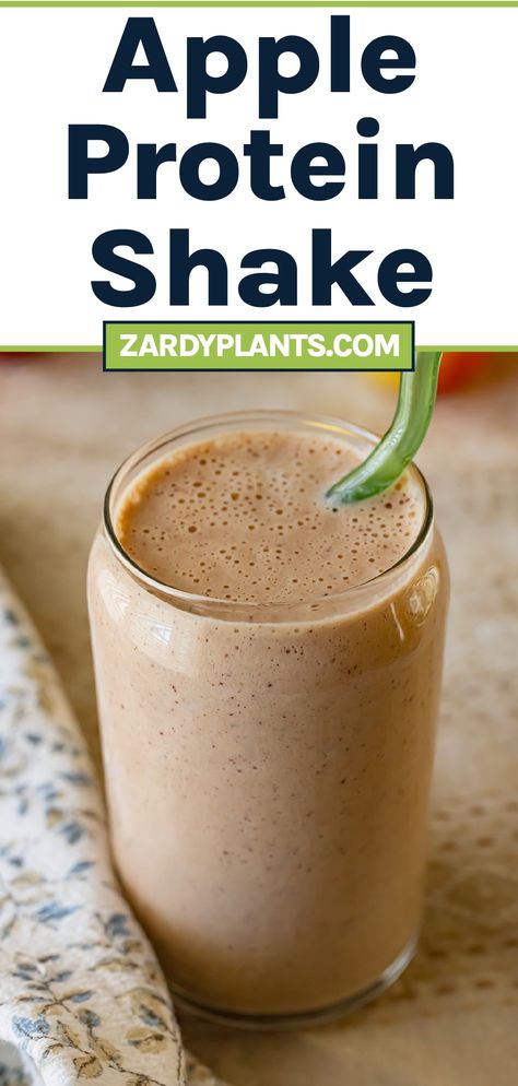 This Apple Protein Shake is a great way to refuel after a workout or just enjoy as a healthy treat with crisp, sweet apples. Apple Shake Recipe, Apple Protein Shake, Vegan Protein Shakes, Shake Recipes Healthy, Vegan Protein Shake, Vegan Shakes, Best Vegan Protein, Sweet Apples, Healthy Treat