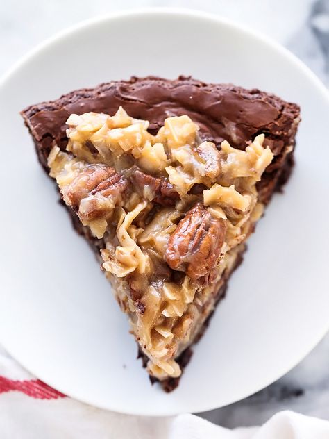 German Chocolate Brownie Pie | foodiecrush.com Chocolate Brownie Pie, German Chocolate Brownies, Brownie Pie, Pie Pops, Foodie Crush, Chocolate Pie, German Chocolate, Delicious Pies, Pie Dessert