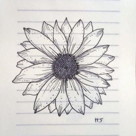 simple flower drawing with pen and fine liners Little Flower Drawing, Drawing With Pen, Simple Flower Drawing, Flower Pens, Simple Flower, Fine Pens, World Crafts, Ink Sketch, Cool Sketches