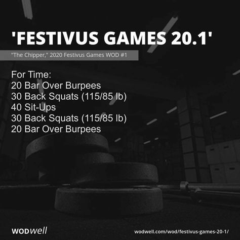 For Time: 20 Bar Over Burpees; 30 Back Squats (115/85 lb); 40 Sit-Ups; 30 Back Squats (115/85 lb); 20 Bar Over Burpees Back Squat Wod Crossfit, Fighter Workout, Sit Ups, Kettlebell Circuit, Crossfit At Home, Wod Workout, Lifting Workouts, Back Squats, Street Workout