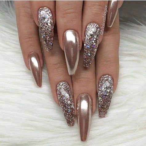 Nail Thang, Quince Hair, Nail Collection, Shiny Nails, Coffin Shape Nails, Nail Designs Glitter, Natural Eyes, Glitter Nail Art, Coffin Nails Designs