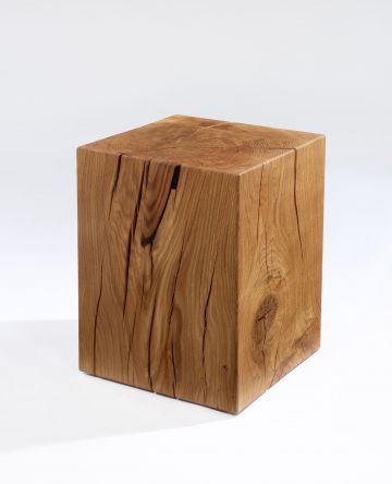 RU Furniture & Home Furnishings | Rose Uniacke Trunk Side Table, Rose Uniacke, Cube Table, Wooden Cubes, Luxury Table, Wood Pens, Material Textures, Tree Sculpture, Oak Tree