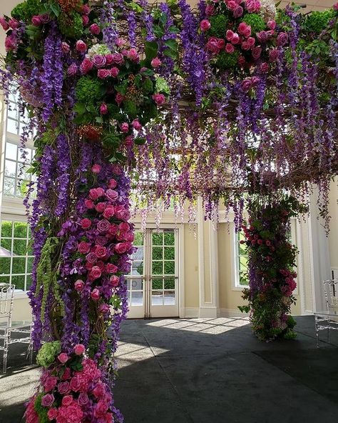 Garden Theme Birthday, Church Wedding Decorations Aisle, Enchanted Forest Quinceanera Theme, Enchanted Forest Quinceanera, Enchanted Forest Baby Shower, Wisteria Garden, Quince Themes, Pink Sweet 16, Enchanted Forest Theme