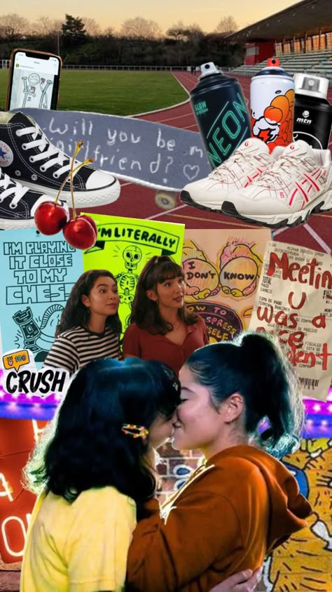 #crush #crushmovie #wlwcrush #wlw #lgbtq Auli'i Cravalho Crush, Crush Hulu, Aj Campos, Crush Photos, Bi Vibes, Crush Movie, Auli'i Cravalho, Wlw Ships, Lockscreen And Homescreen