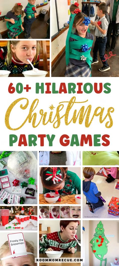 Holiday Games For Family, Christmas Games For Family Funny, Christmas Party Game Ideas, Christmas Group Games, Christmas Party Games For Groups, Funny Christmas Party Games, Christmas Tree Game, Christmas Party Games For Adults, Fun Family Christmas Games