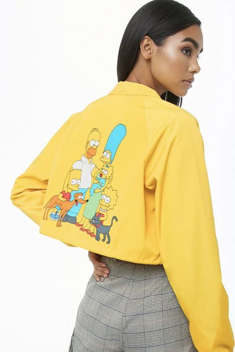 You Don’t Win Friends With Salad — You Win Them With One of These Simpsons Gifts Simpsons Gift, Cartoon Shirts, The Simpson, Nature Shirts, Fleece Sweatpants, Coach Jacket, The Simpsons, Apparel Design, Crop Jacket