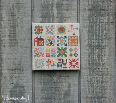 Learn how to cross stitch and how to make a quilt block in the same tutorial! The Classic Quilt Block Sampler Cross Stitch takes the best of both works to make an amazing, unique wall decoration. Coriander Quilts, Sampler Cross Stitch, Stitch Sampler, Classic Quilts, Sampler Quilts, Scrap Quilt Patterns, Cross Stitch Love, Cross Stitch Pictures, Cross Stitch Samplers