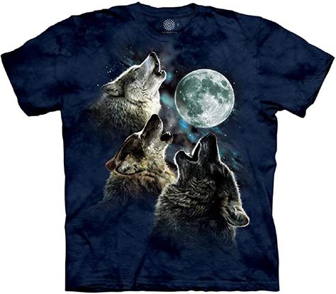 The Mountain Men's Three Wolf Moon in Blue T-Shirt, Small: Amazon.ca: Clothing & Accessories Three Wolf Moon, Anne Stokes, Wolf Shirt, Mountain Tshirt, Moon Shirt, Wolf T Shirt, Wolf Moon, Wolf Howling, Mountain Man