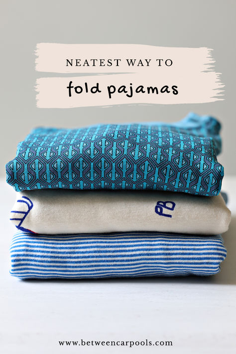 We’ve folded pants into shirts before. But this pajama folding hack is the neatest and easiest one we’ve tried yet.
You're on your way to a more aesthetic closet! Pajama Folding, How To Fold Pajama Sets, Folded Pants, Aesthetic Closet, Creative Storage Solutions, How To Fold, Fleece Pajamas, Cleaning Routine, Pajama Sets