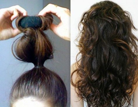 How to Curl Your Hair at Home Using a Sock not sure if this will work with my hair, but worth a try. Masks Illustration, Hair Overnight, Sock Bun, Overnight Hairstyles, Curl Your Hair, Curl Hair, Heatless Hairstyles, Indian Hair, Great Hair