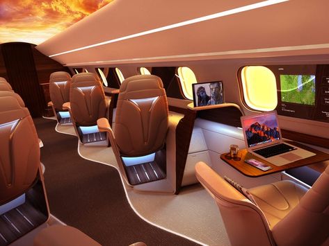 Aura private airline gives first class experience for economy price - Insider Jets Privés De Luxe, First Class Flight, Private Jet Interior, Jet Privé, Flying First Class, First Class Flights, Luxury Private Jets, Aircraft Interiors, Private Plane