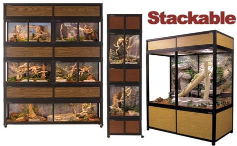 Stackable Reptile Enclosure, Snake Breeding, Reptile Rack, Snake Breeds, Vivarium Ideas, Snake Cages, Diy Reptile, Custom Aquarium, Reptile Room