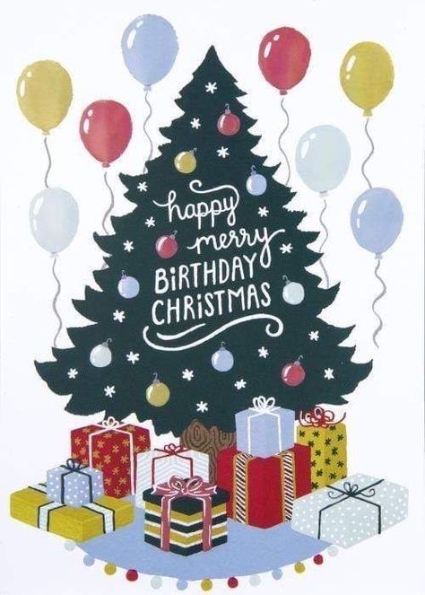 Christmas Birthday Wishes, Merry Birthday, Christmas Tree Presents, Happy Birthday Sister Quotes, Happy Birthday Wishes Pics, Today Is Your Birthday, Birthday Wishes Pics, Hello Greeting, Birthday Wishes Greetings