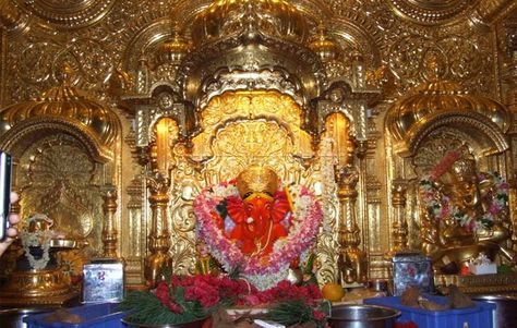 12 Most Famous Ancient Ganapati Temples in India Sidhi Vinayak Ganpati, Siddhivinayak Temple, Temples Of India, Ganesh Temple, India Travel Places, Temple India, Temple Pictures, Shri Ganesh, Ganesha Pictures