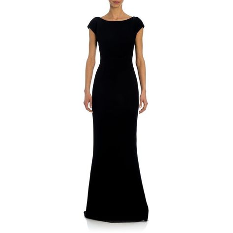 Boatneck Dress Formal, Boat Neck Gala Dress With Fitted Bodice, Black Cap Sleeve Dress, Black Boat Neck Midi Dress For Evening, Black Dress Cap Sleeves, Elegant Black Boat Neck Top, Luxury Black Cap Sleeve Dress, Black Boat Neck Dress, Bateau Neckline Dress