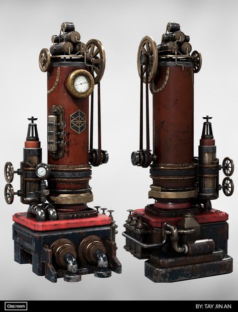 ArtStation - Steampunk Machine Machine Parts Photography, Victorian Inventor, Steam Punk Machine, Steampunk Machine, Steampunk Mechanic, Steampunk Machines, Game Art Environment, Steam Machine, Olympic Theme