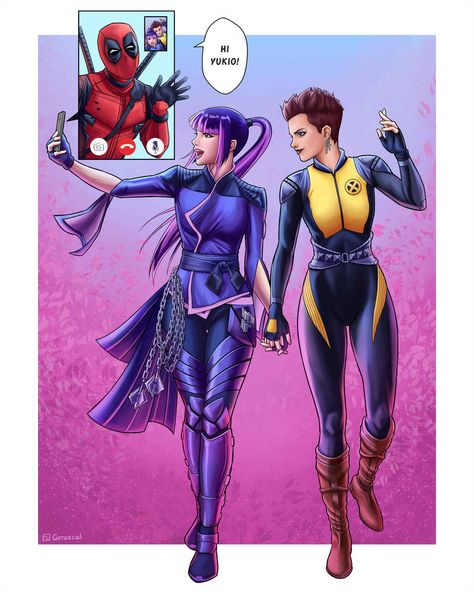 Yukio Marvel, Negasonic Teenage, Deadpool Art, Deadpool 2, Young Avengers, Deadpool Wolverine, Marvel Deadpool, Marvel Vs, Marvel X