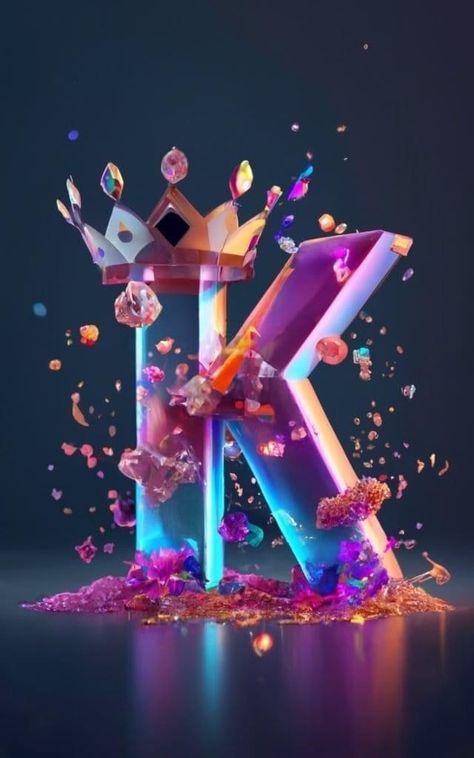 #LetterK #DigitalK #DigitalArtLetterK #ColorfulK #LogoK My Name Wallpaper, K Letter Images, Whatsapp Video Call, Name Drawings, The Letter K, Personalized Wallpaper, Monogram Wall Art, Letter Art Design, Alphabet Letters Design