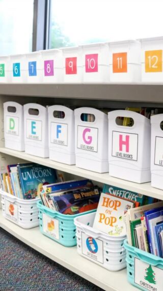 Book Storage Ideas Classroom, Classroom Library Organization 2nd Grade, 2nd Grade Classroom Setup Ideas, Crayon Organization Classroom, Paper Storage Classroom, First Grade Classroom Set Up Layout, Ag Classroom, Classroom Library Organization, Teaching Portfolio