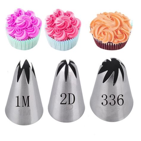 3pcs/set Rose Pastry Nozzles Cake Decorating Tools Flower Icing Piping Nozzle Cream Cupcake Tips Baking Accessories #1M 2D 336 _ - AliExpress Mobile Rose Pastry, Cupcake Tips, Flower Icing, Cake Nozzles, Icing Nozzles, Icing Piping Nozzles, Icing Piping, Creative Baking, Frosting Tips